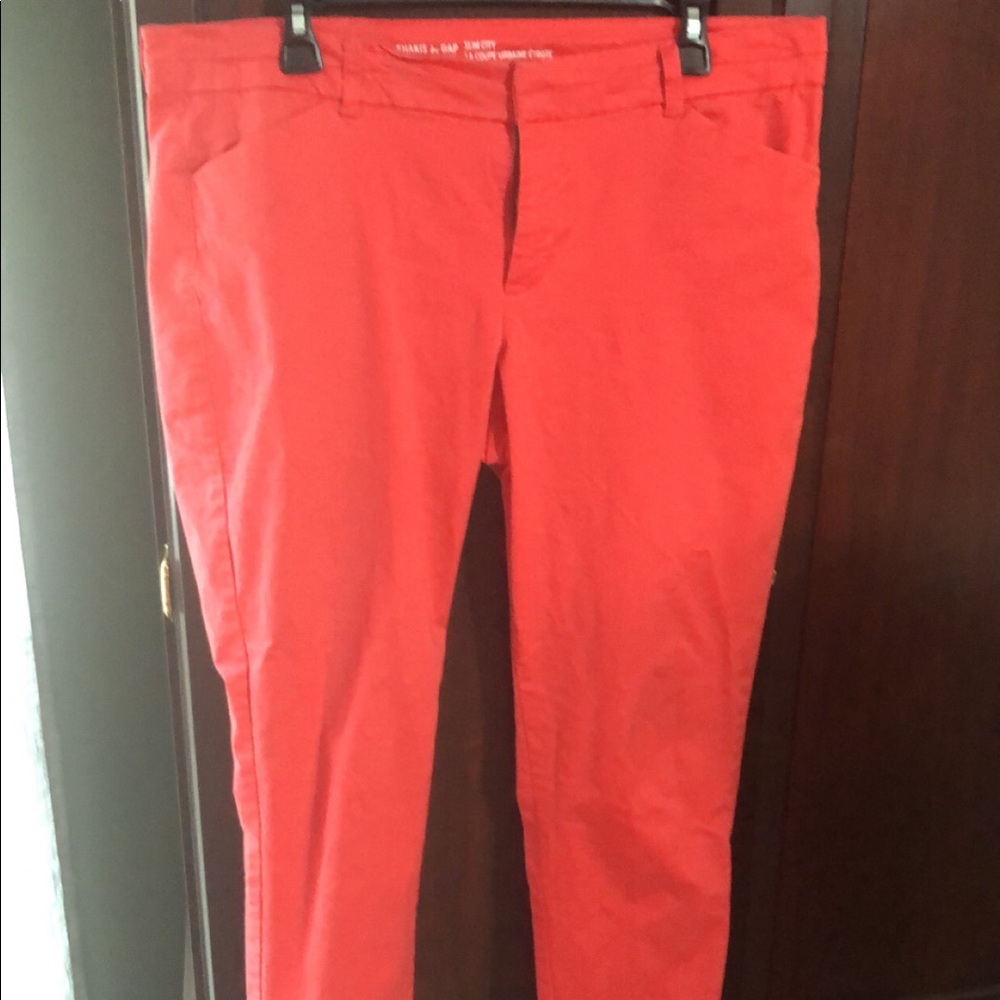 Coral ankle slacks
